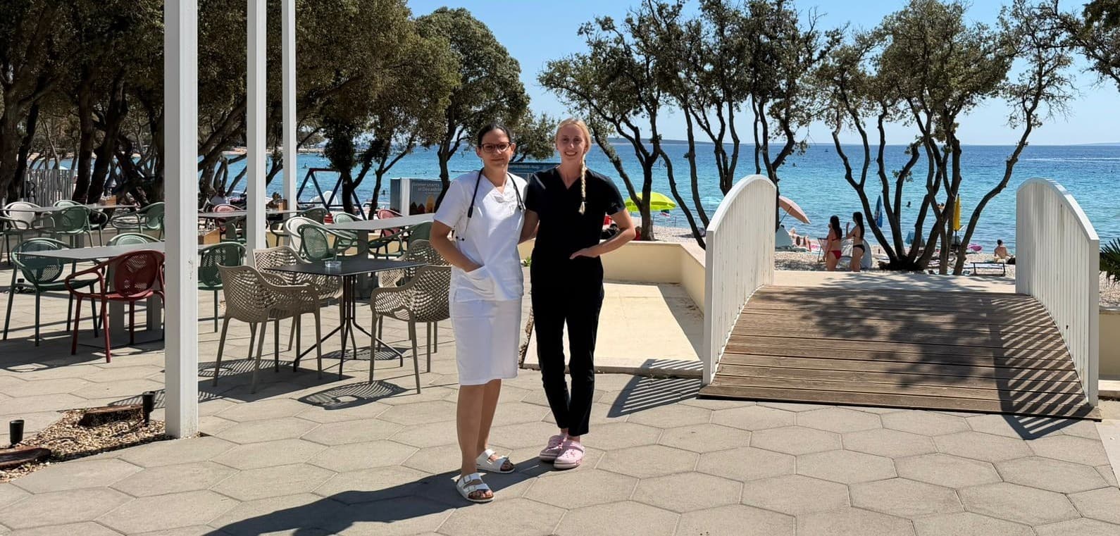 Paula Supraha Segovic, MD and Marica Radić, nurse — Tourist Medical Service STRAŠKO